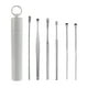 thumbnail image 1 of Kit portátil para limpieza de oídos, 6 piezas de acero inoxidable para eliminar la cera de los oídos., 1 of 2