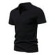 thumbnail image 1 of pstuiky Camisa de manga corta para hombre, Camisa de manga corta con solapa de rayas para hombre, camisa de contraste de color ropa de hombre l, 1 of 5