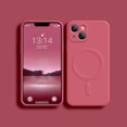 thumbnail image 1 of wangyu Liquid Silicone Case For iPhone 15 14 13 12 11 Pro Max Plus Mini X XR Xs Plus Phone Magnetic Wireless Charging For Magsafe Cover, 1 of 6