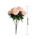 thumbnail image 2 of Ramo de rosas artificiales simulación floral decoración de la mesa de la oficina en casa centro de mesa rosa falsa, rosa claro kenally HA7033-03B, 2 of 5