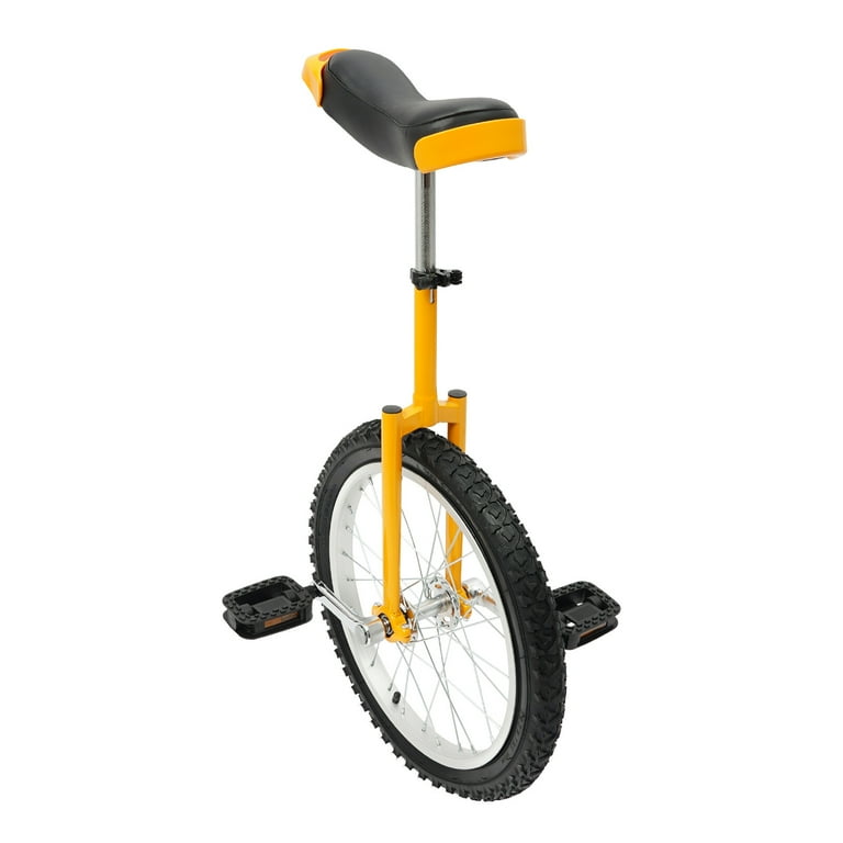 ToppiJoy 18 Inch Yellow Wheel Unicycle for Adults & Kids, One