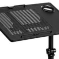 thumbnail image 3 of Black Adjustable Height Steel Mobile Computer Desk, 3 of 9