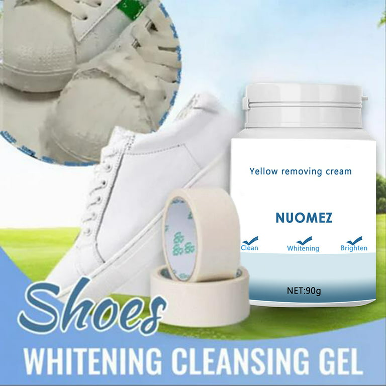 Shoes Whitening Cleansing Gel, Shoe Stain Remover, Yellow Stain Remover for  White Shoes, Shoe Cleaner for White Sneakers, Stain Remover Gel, for All