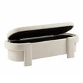 thumbnail image 7 of Large Versatile Storage Ottoman Bench, Upholstered Ottoman End of Bed Bench Seat,Modern Bed End Bench for Any Room, Beige, 7 of 7
