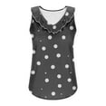 thumbnail image 5 of Hvot&aat Womens Summer Ruffle Collar V Neck Tank Top Polka Dots Sleeveless Loose Fit T-Shirt Casual Comfort Daily Blouse, 5 of 5