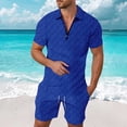 thumbnail image 1 of WILLBEST Trajes Casuales de Hombre Cortos para Salidas Informales, Conjunto de Corte Entallado, Material Transpirable, Primavera y Verano para Cualquier Ocasión., 1 of 4