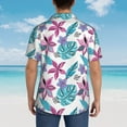thumbnail image 3 of Lsque Hawaiian Style pattern Hawaiian Shirt for Men, Unisex Summer Beach Casual Short Sleeve Button Down Shirts-Small, 3 of 9