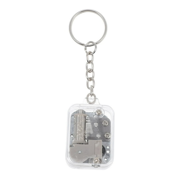 IFANLANDOR 1Set Tiny Violin Keyring Acrylic Metal Square for Women Men 11.8x1.3x0.6in