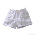 thumbnail image 2 of Fozruso Girls Summer Loose Fashion Personality Casual Thin Denim Shorts Girls Denim Jean Shorts(White), 2 of 6