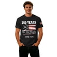 thumbnail image 4 of USA 250th Anniversary Shirt, 1776-2026 Shirts for Men Casual Short Sleeve Tops Black Size XL, 4 of 5