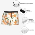 thumbnail image 3 of Kdxio Peaches Print Men's Mesh Boxer Briefs Cooling Breathable Sports Underwear Wide Waistband Boxer Briefs W/Fly-Large, 3 of 5