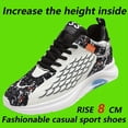 thumbnail image 2 of Men'S Height-Increasing Sneakers with Cushioned EVA Sole - Low-Top Lace-Up Shoes  Black & Colorway - All-Season Gym, Running, Casual Shoes - Height Increase for Men, Gym Footwear, Sporty Design, Brea, 2 of 7