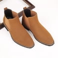 thumbnail image 4 of LSLJS Men's High Top British Style Work Black Versatile Leather Boots, Men's Ankle Boots, 4 of 9