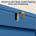 thumbnail image 5 of Yaheetech Free-Standing over-the-Toilet Storage Cabinet Shelf for Bathroom, Navy Blue, 5 of 7