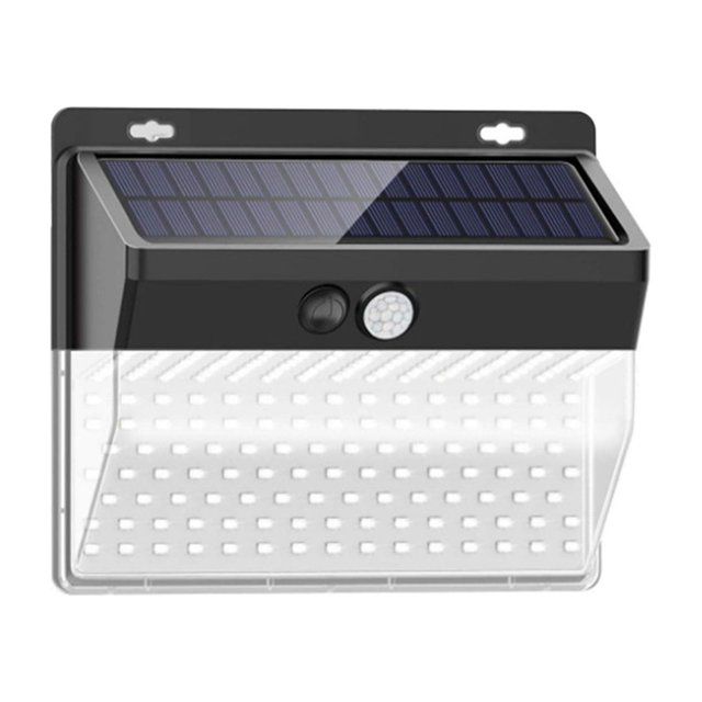 Yeacher 206LED Solar Powered Wall Light PIR Motion Sensor Lights Outdoor Waterproof Garden Lamp Night