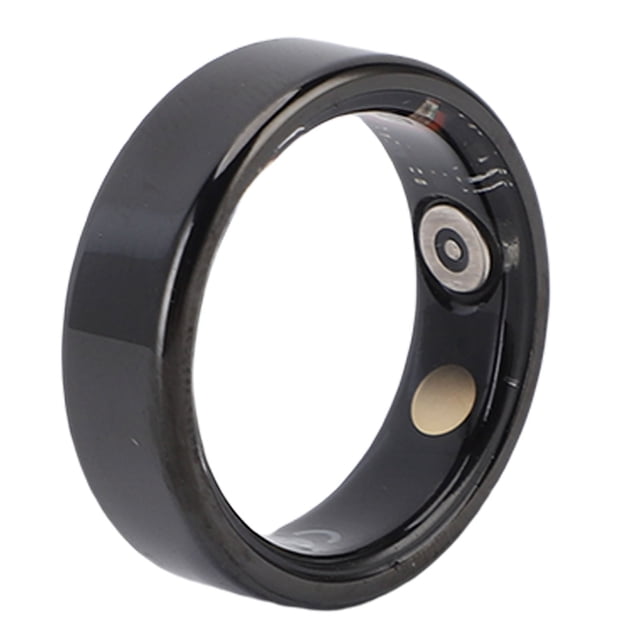 Health Tracker Ring, Slick Narrow Bezel Design Lightweight Photo Control Smart Fitness Ring Comprehensive Activity Monitoring for Cycling 17.2mm / 0.68in Inner