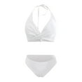 thumbnail image 3 of Sngxgn Bikini Set Swimsuits for Women High Waisted Two Piece Swimwear(White,XL), 3 of 5