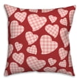 thumbnail image 2 of Creative Products Checkered Heart Pattern 18 x 18 Spun Poly Pillow, 2 of 2