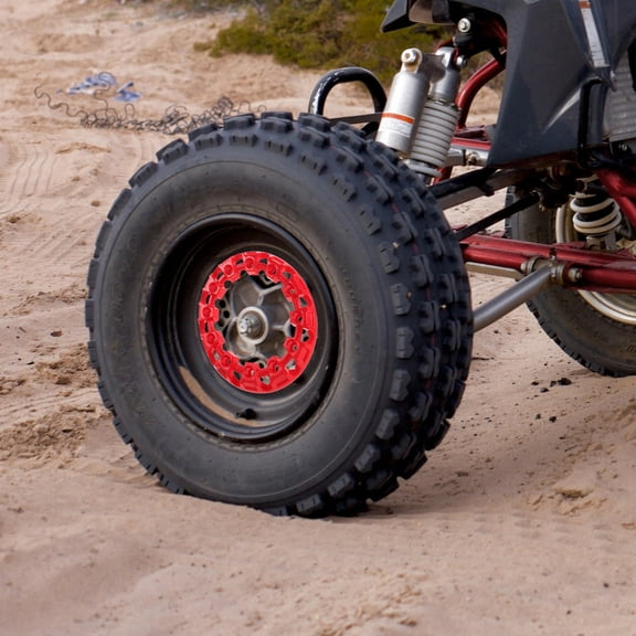 HEANUJJ Car Wheel Hub Caps Red Plastic 1Pack