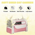 thumbnail image 4 of Cat Carrier for Pet, Adjustable Shoulder Strap, Breathable Dog Carrier Cat Carrying Case Pet Travel Bag Pink, 4 of 7