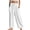White, variant on WREESH Womens Casual Wide Leg Pants Casual Pants Loose Comfy Drawstring Crop Trousers with Pockets Black