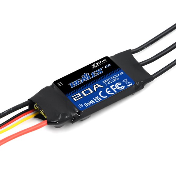 ESC ZTW Beatles G2 20A 2-4S BEC 5V/6V 4A Avión RC