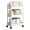 White, variant on Sturdy Plastic 3 Layer Mobile Shelving Unit Multipurpose Storage Rack Plastic Utility Cart For Household Bathroom Kitchen