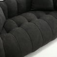 thumbnail image 3 of Homy Casa 2-Person Bean Bag Sofa with High Resilience Foam, Chenille Loveseat for Living Room, 3 of 8