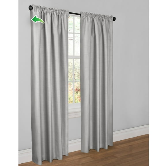 Zenna Home Josephine Thermal Energy Wrap Window Panels, Set of 2, Grey