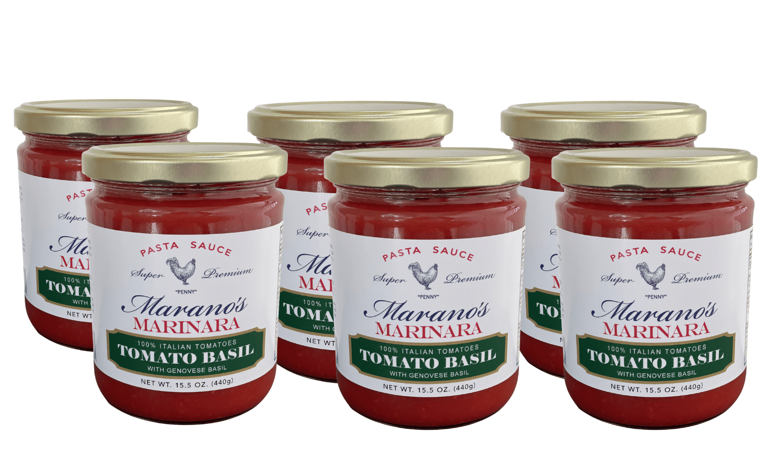 Marano’s Marinara, Tomato Basil Pasta Sauce No Added Sugar, Water, Paste Gluten Free, Non