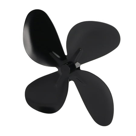 

Stove Fan Blade Easy Installation Black Stove Fan Blade Replacement Lightweight Aluminum Alloy For Cold Weather 4 Blades 6 Blades