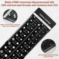 thumbnail image 4 of PENGXIANG Nut and Bolt Thread Checker Set Carbon Steel Thread Identifier Gauge Standard and Metric Size Precise Screw Size and Thread Gauge Measuring Tool for Nuts Bolts Screws, 4 of 7