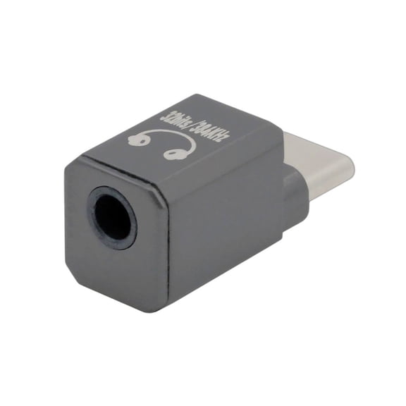 FVH Type C USB-C to DAC 3.5mm HiFi Audio AUX & MIC Sound Card 384kHz 32bit Adapter KT02H20 Compatible OMTP CTIA with Laptop Tablet Phone