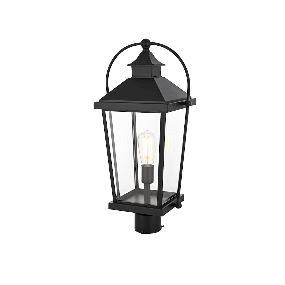 Elegant Lighting Luz 23 inch Outdoor Post light in Black