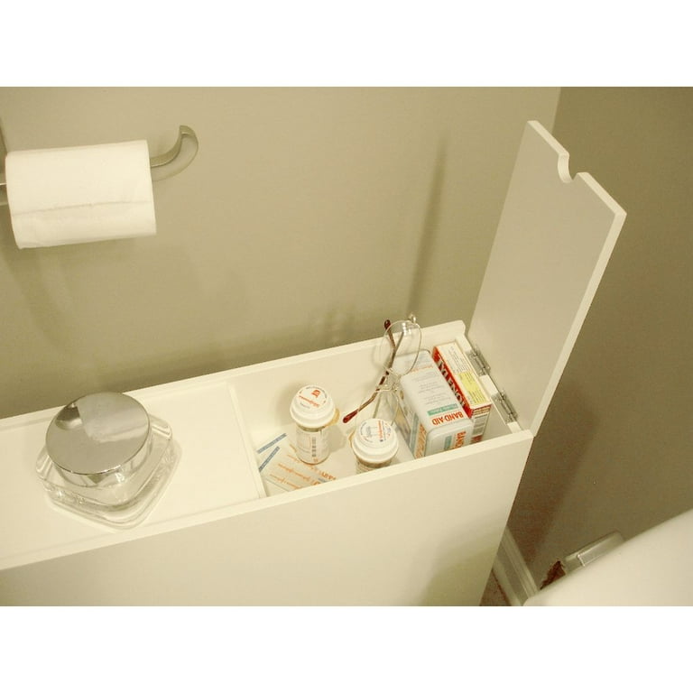 Proman Products Small Bathroom Floor Cabinet in Pure White