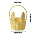 thumbnail image 3 of Guozer Bucket Tote for Easter Bunny Bag Gift Baskets for Kid Basket for Eggs Hunting Personalized Candy Egg Easter Goodie Bags with Handle, 3 of 6