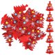 thumbnail image 3 of Adornos navideños, 40 Uds., decoración navideña roja, parche para árbol de Navidad, colgante para árbol de Navidad, durabilidad probada en el tiempo Jadeshay A, 3 of 8