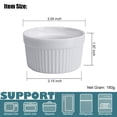 thumbnail image 2 of Ramekins GPYG Creme Brulee, 180 ml, juego de 8 unidades de porcelana, 2 of 7