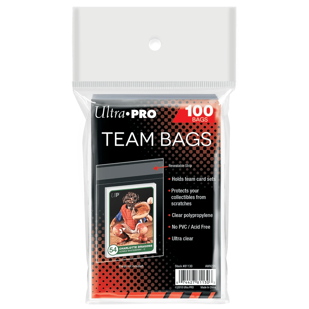 Sports Trading Card Team Set Bags Ultra PRO Penny Card Sleeves - Thick &  Tall Clear Soft Sleeves, Choose Your Quantity Ultra PRO Penny Sleeves
