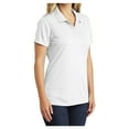 thumbnail image 6 of Womens Dry Zone UV Polyester Micro-Mesh Polo White 4X-Large, 6 of 6