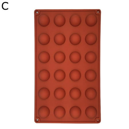 

24 Half Sphere Ball Silicone Cake Baking Mold Muffin Chocolate Mould Ice Best O4J8