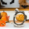 thumbnail image 4 of HWRETIE Adorno de marco de esqueleto fantasma de Halloween,decoración de cabeza de fantasma de terror de resina oscura,ambiente festivo,accesorio de fiesta de Halloween para el hogar y la oficina, 4 of 9