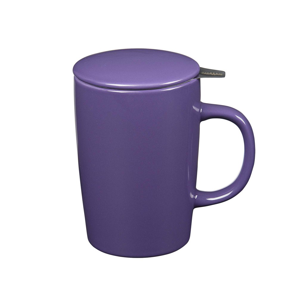 124808 16 oz Tea Infuser Mug Purple