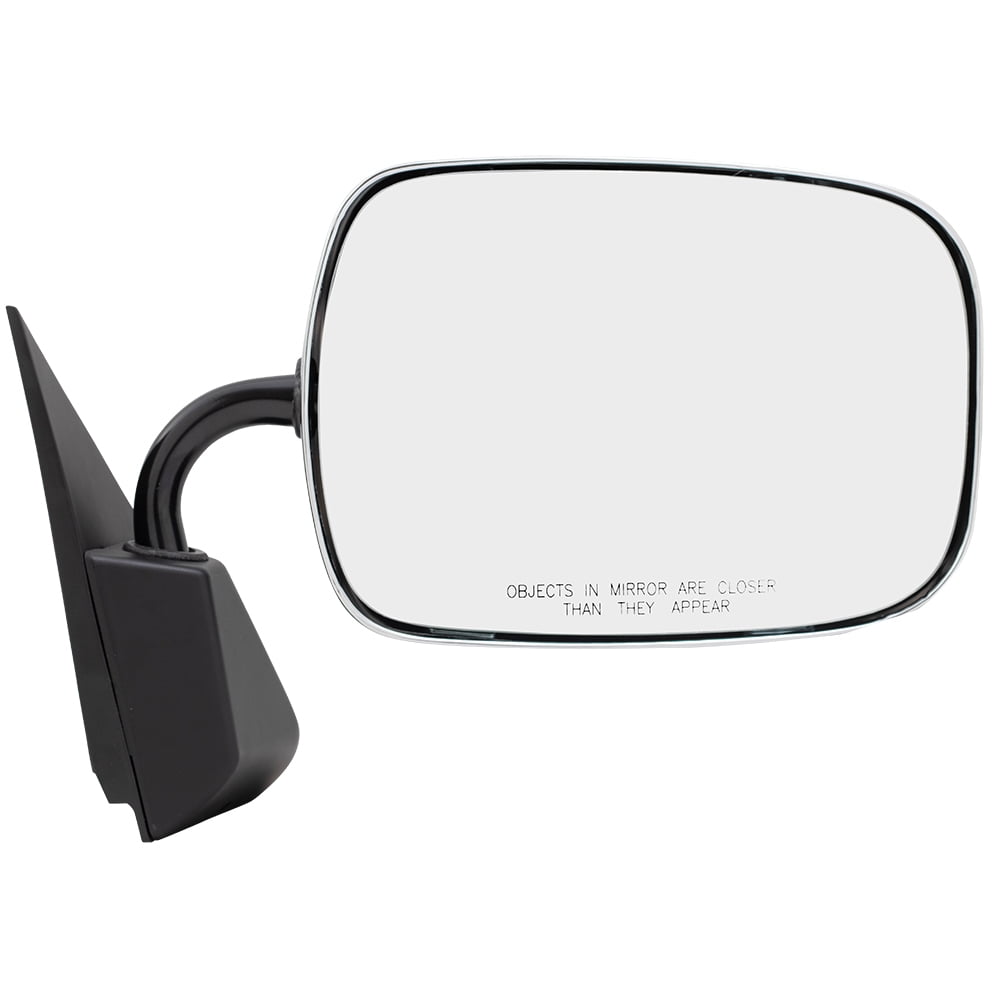 Aftermarket Replacement Driver and Passenger Manual Side Mirrors Sail Mounted Chrome Compatible with C/K Pickup Suburban Blazer Tahoe Yukon 