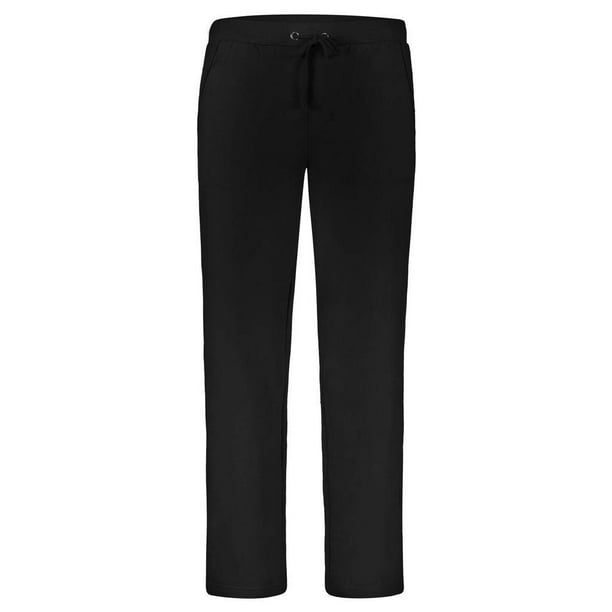 AKA Pants - AKA Fleece Cotton Sweatpants for Men Regular-Fit - Ribbed Bottom Sweatpant Black