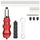 thumbnail image 2 of Adaptador de remachadora de taladro Inserto automático Herramienta de tuerca de inserción roscada Herramientas eléctricas de Adaptador de pistola 1 juego y tuerca de taladro. CUTICAT accesorio de taladro de remache, 2 of 6