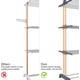 thumbnail image 5 of Tendedero Plegable para Ropa, Tendedero de Ropa Plegable 4 Niveles, Vertical y Retráctil, Colgador Ropa para Secar con Alas Laterales y Ruedas, Tendedero Portatil modernos para Interiores y Exteriores, 5 of 7