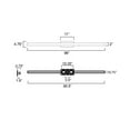 thumbnail image 2 of ET2 E42368-BK 4.75 x 96 in. Alumilux Sideline-Outdoor Wall Mount, Black, 2 of 2