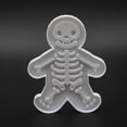 thumbnail image 4 of Skeleton Gingerbread Cookie, Fondant, Playdough Cutter, 4 of 6