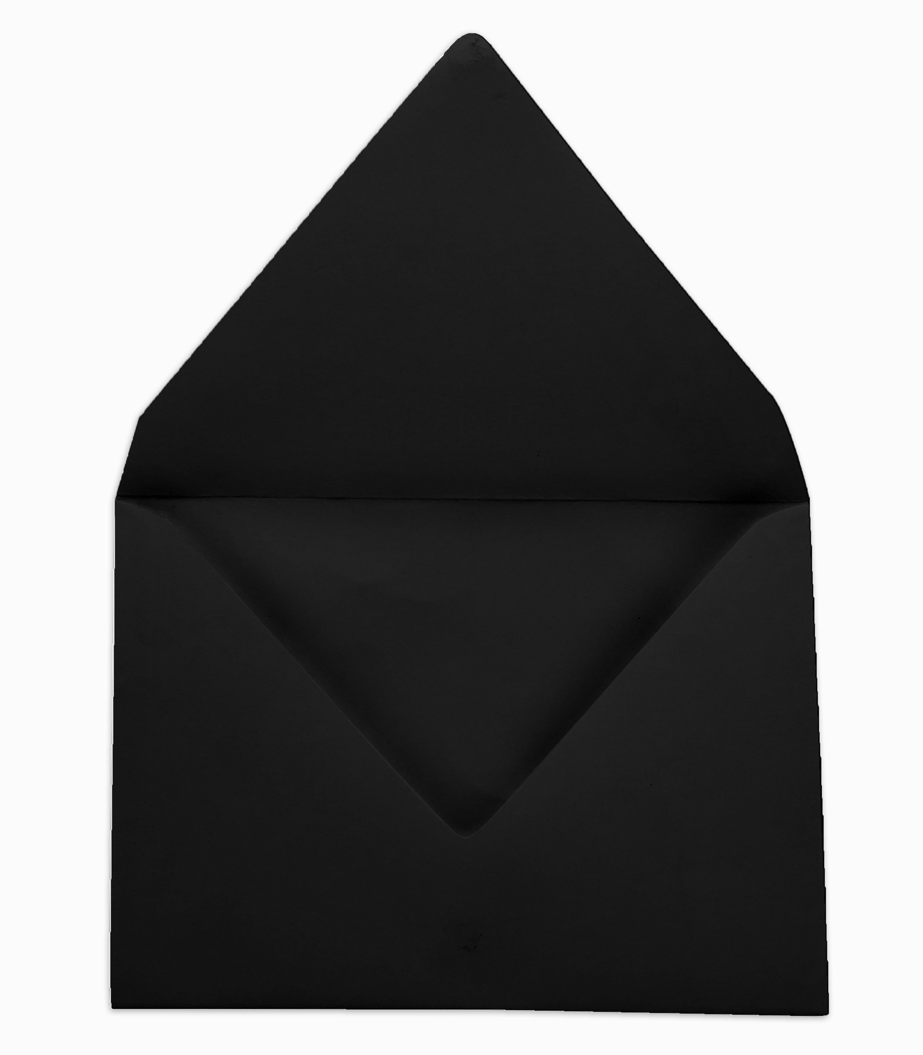 Darling Souvenir A1 Black High Quality Invitation Envelopes (3 5/8 x 5 1/8) Euro V-Flap 80 LBS Ideal for Invitations, Greeting Cards, RSVP, Photo, Wedding, Letters -Packs & Colours Available